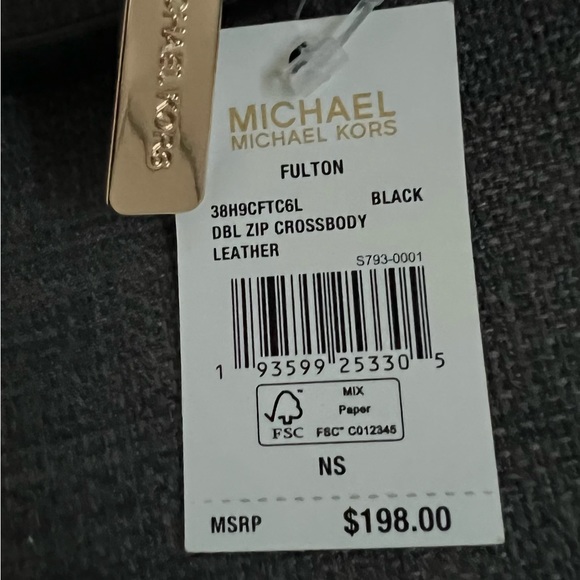 NWT MICHAEL KORS FULTON DOUBLE ZIP CROSSBODY BAG L - Picture 10 of 10